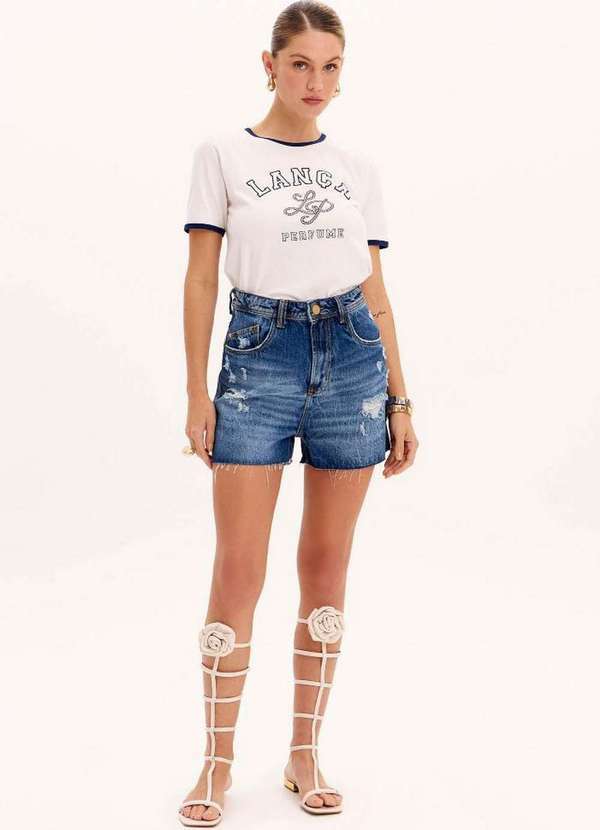 Lança Perfume - Short Mom Jeans Cintura Alta A0004