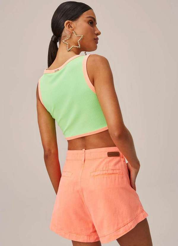 Lança Perfume - Short Sarja Alfaiataria Super High 09670 4