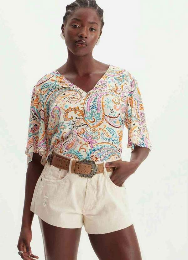 Lança Perfume - Short Sarja New Comfort High 00079 5