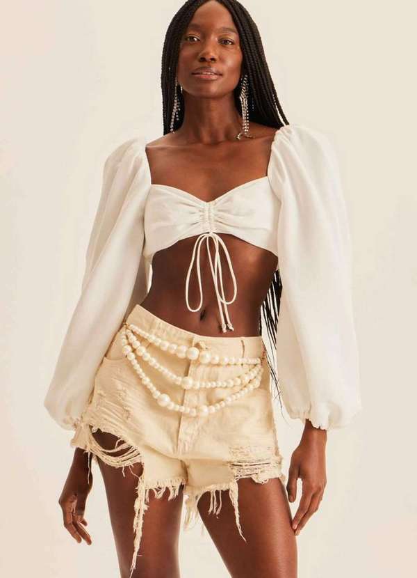 Lança Perfume - Short Sarja Relaxed High 00079 3