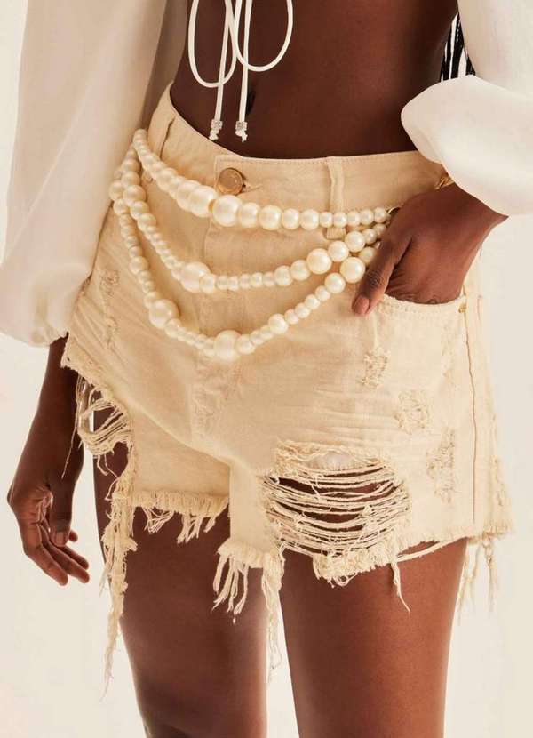 Lança Perfume - Short Sarja Relaxed High 00079 4