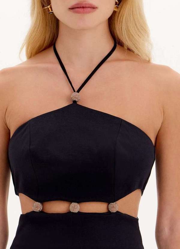 Lança Perfume - Vestido Amarração e Recortes A0003 2