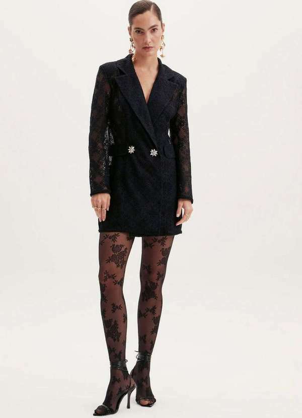 Lança Perfume - Vestido Blazer de Renda A1184