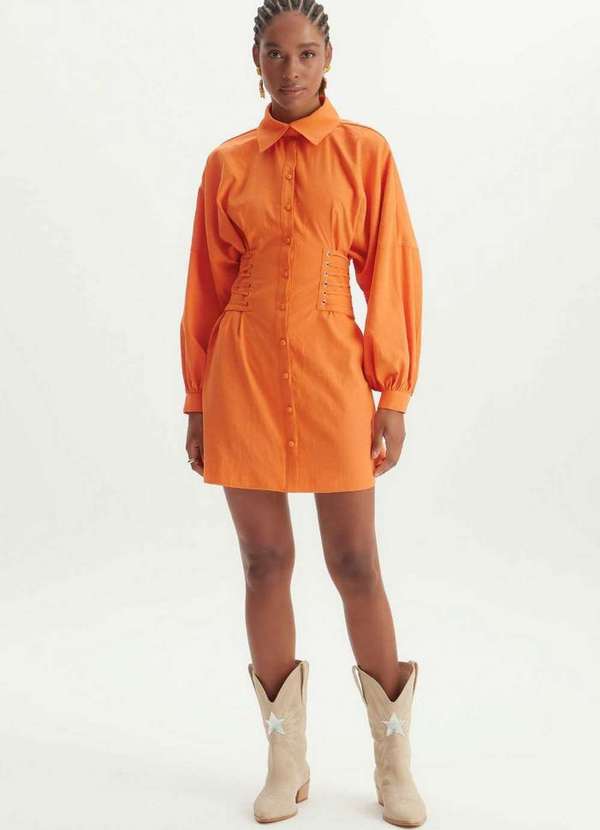 Lança Perfume - Vestido Chemise Corset Curto 00481