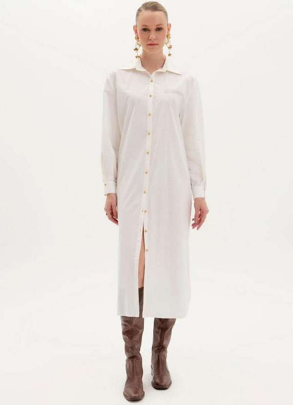 Lança Perfume - Vestido Chemise Super Midi A0001