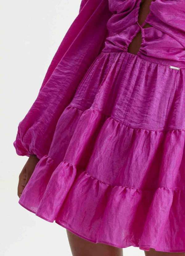 Lança Perfume - Vestido Curto Babado Amarração 00627