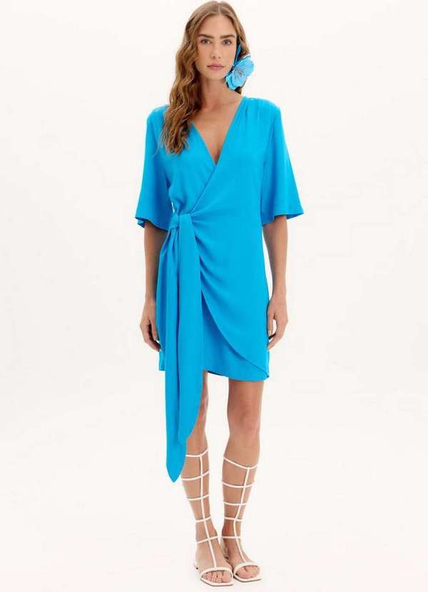 Lança Perfume - Vestido Curto Cachequer Manga Curta A1932