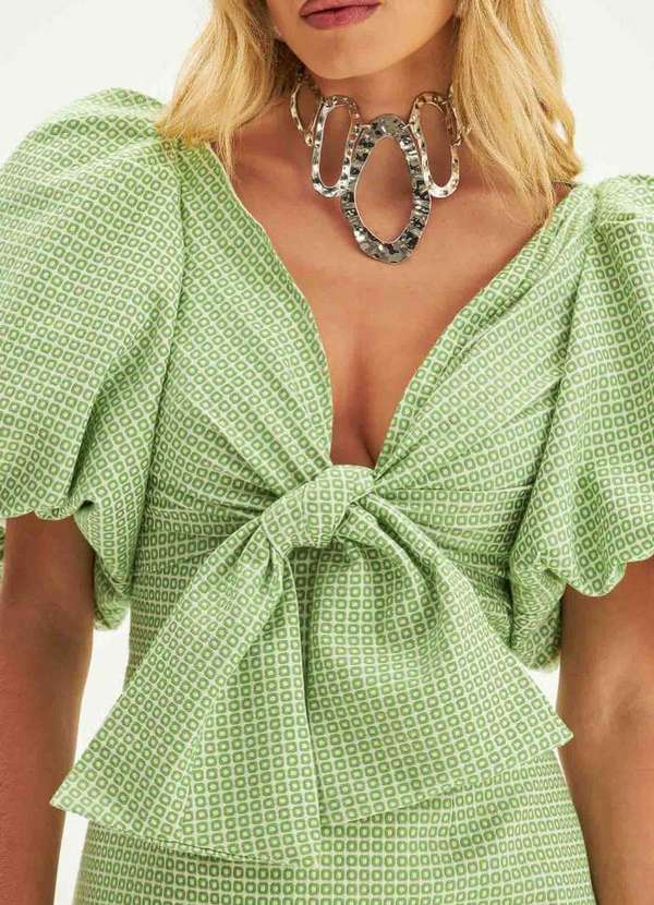 Lança Perfume - Vestido Curto com Amarração A0387 4