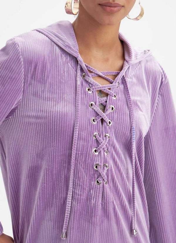 Lança Perfume - Vestido Curto com Capuz A0030 9