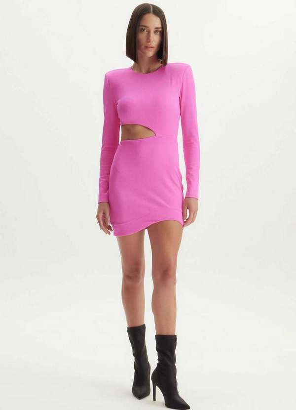 Lança Perfume - Vestido Curto com Cut Off 00627