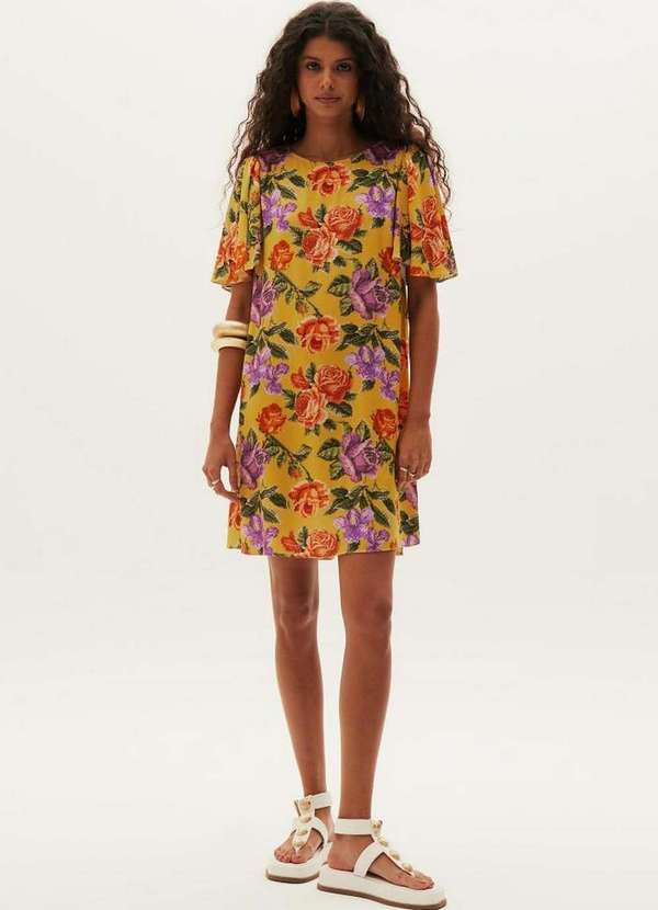 Lança Perfume - Vestido Curto com Decote Costas A0847