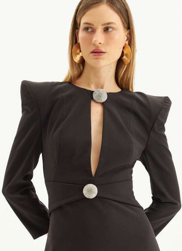 Lança Perfume - Vestido Curto com Detalhe Shine A0003 3
