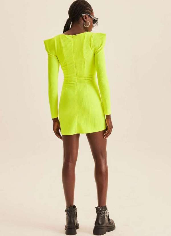 Lança Perfume - Vestido Curto com Fenda Shine 06108 4