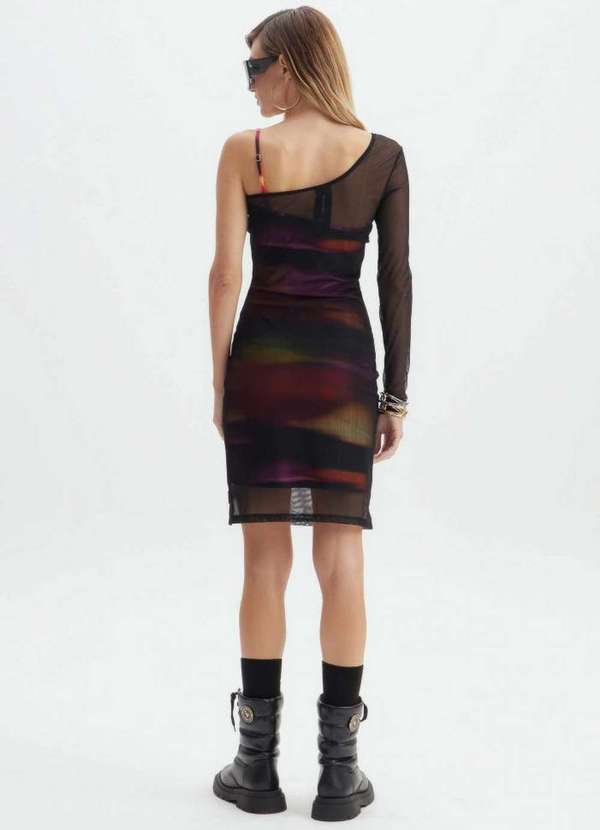 Lança Perfume Easy - Vestido Curto com Sobreposição 01013 3