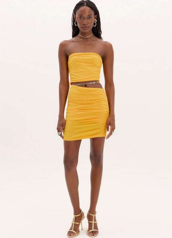 Lança Perfume Easy - Vestido Curto Corrente Recorte A1619