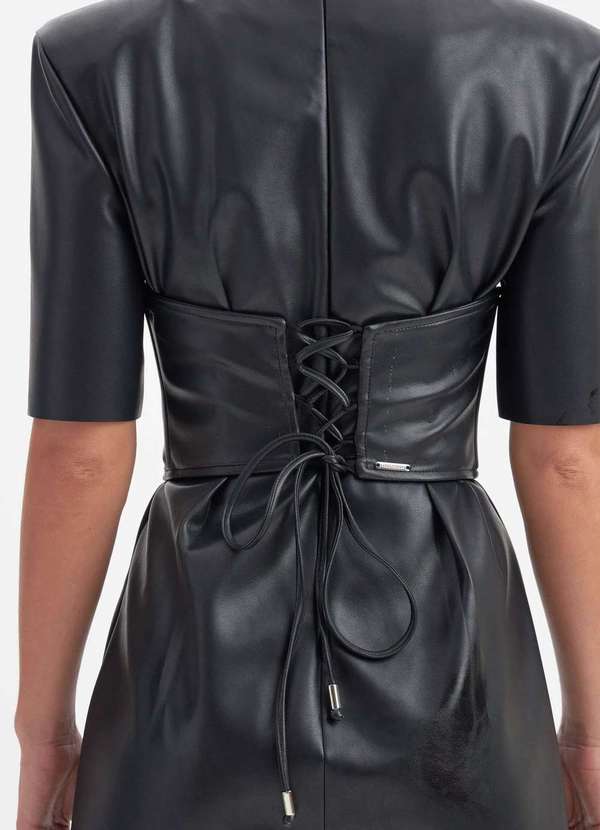 Lança Perfume - Vestido Curto Corset Amarração A0003 4