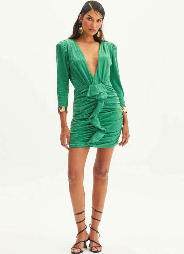 Lança Perfume - Vestido Curto Drapeado A0202