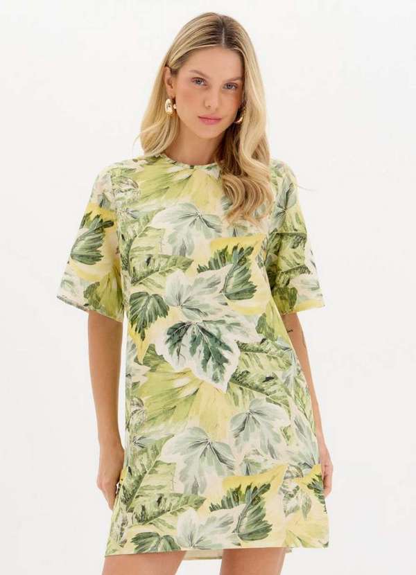 Lança Perfume - Vestido Curto Estampado Manga Curta A2103 3