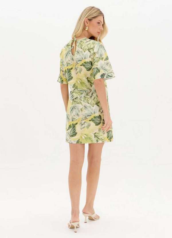 Lança Perfume - Vestido Curto Estampado Manga Curta A2103 4