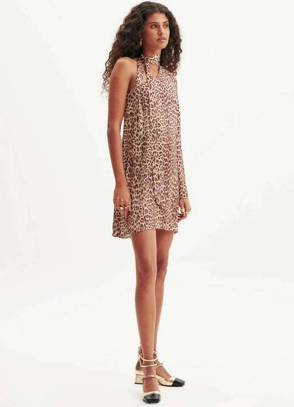 Lança Perfume - Vestido Curto Fluido Amarração A1167