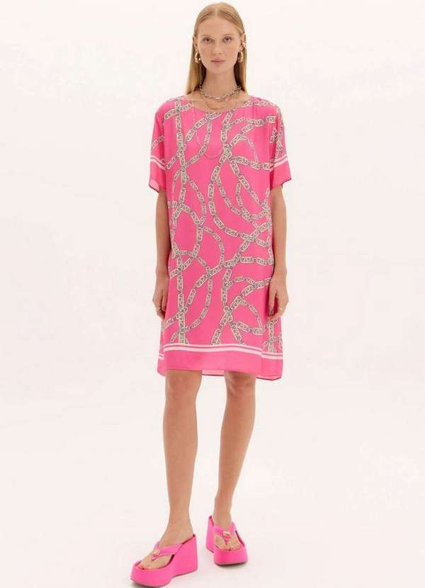 Lança Perfume Easy - Vestido Curto Fluido Estampado A1944