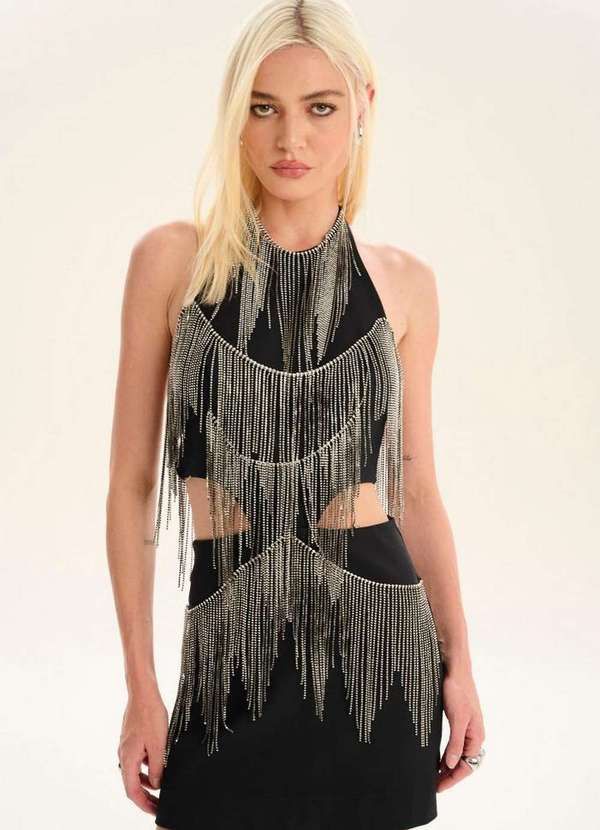 Lança Perfume - Vestido Curto Frente Única A0003 3