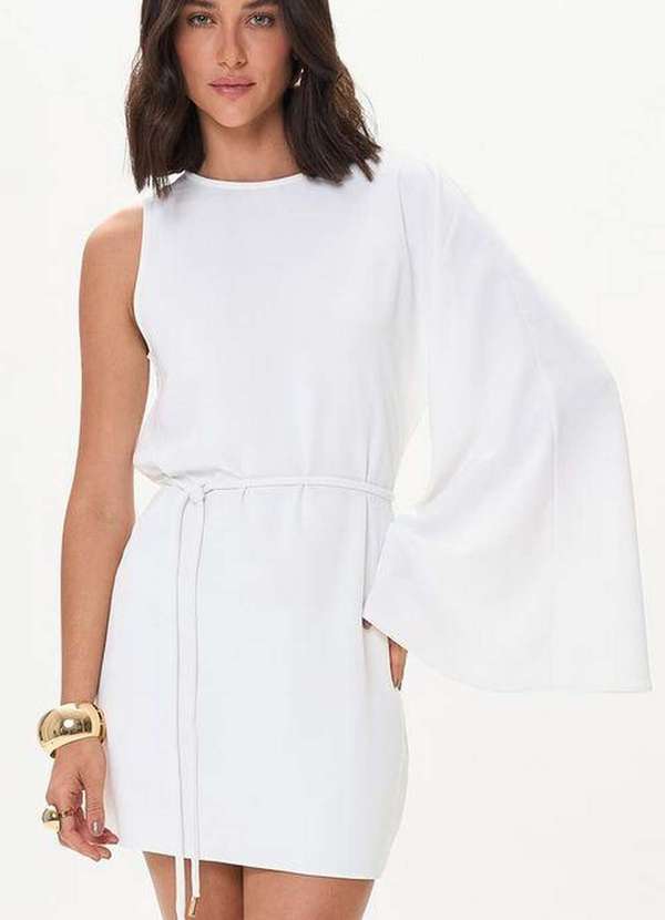 Lança Perfume - Vestido Curto Manga Morcego com Cinto A0001 4