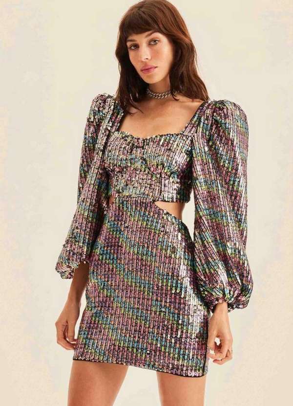 Lança Perfume - Vestido Curto Paetês 01261