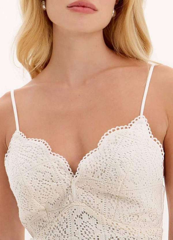 Lança Perfume - Vestido Curto Renda Alças A1847 5