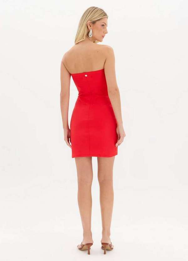 Lança Perfume - Vestido Curto sem Alças com Metal A2062 4