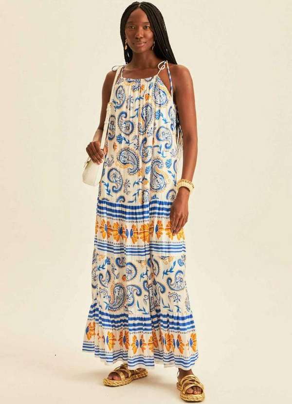 Lança Perfume - Vestido de Alça Estampado 10023