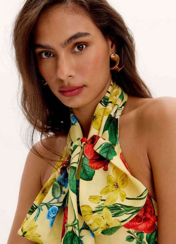 Lança Perfume - Vestido Frente Única Floral A1817 5