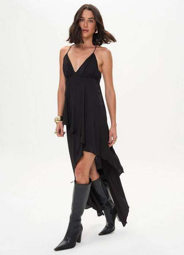 Lança Perfume - Vestido Longo Assimétrico A0003 2