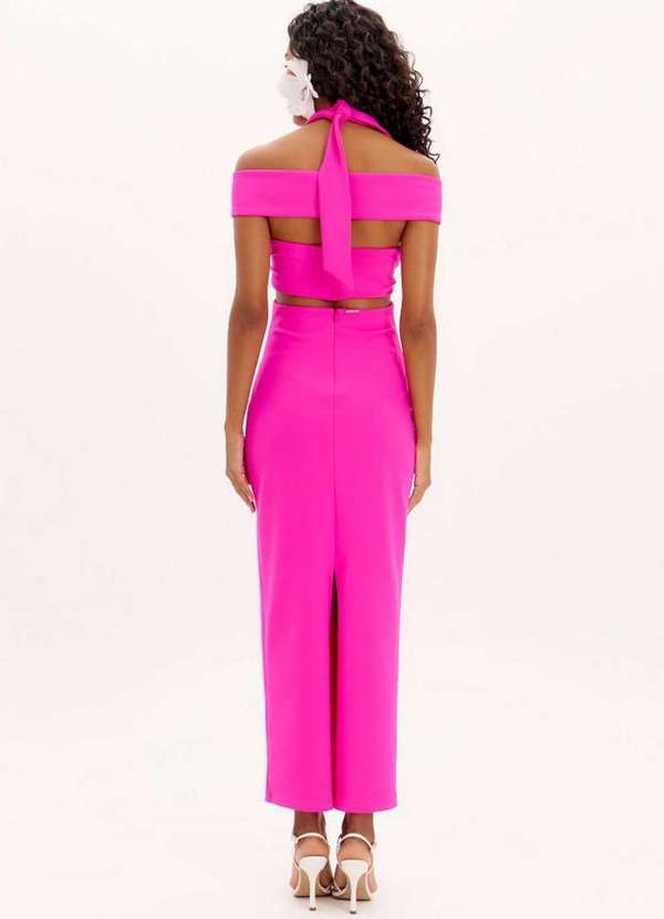 Lança Perfume - Vestido Midi com Recortes e Amarração A2055 3