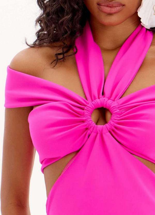 Lança Perfume - Vestido Midi com Recortes e Amarração A2055 4