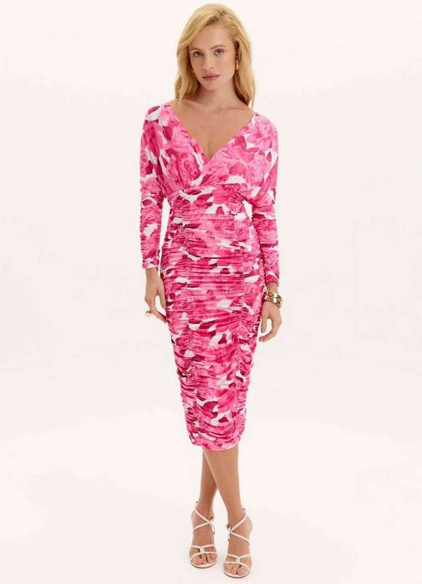 Lança Perfume - Vestido Midi Estampa Floral A1776