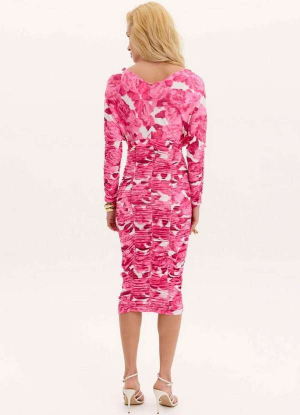 Lança Perfume - Vestido Midi Estampa Floral A1776 3