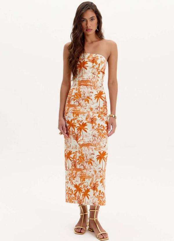 Lança Perfume - Vestido Midi Tomara que Caia A1785