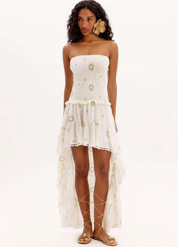 Lança Perfume - Vestido Mullet Bordado sem Alças A0001