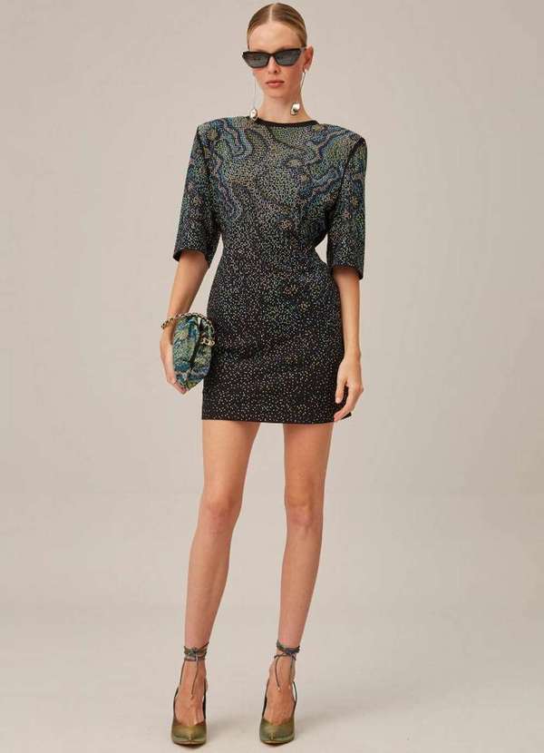 Lança Perfume - Vestido Shine com Ombreira 00003