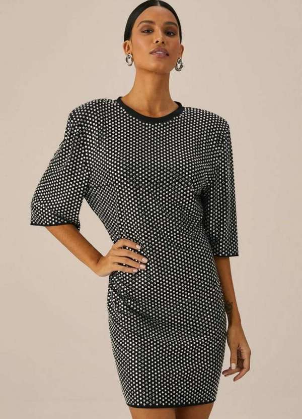 Lança Perfume - Vestido Shine com Ombreira 00003