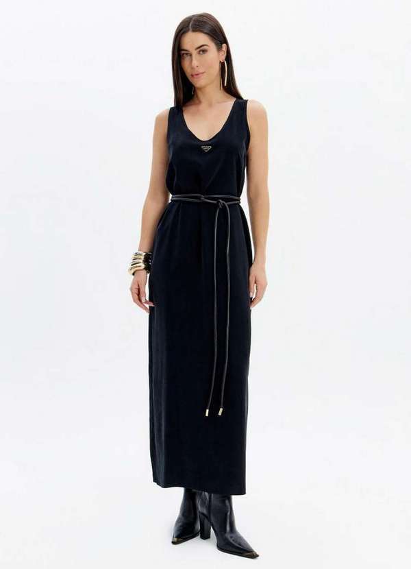 Lança Perfume - Vestido Sleep Dress Super Midi com Enfeite A0003