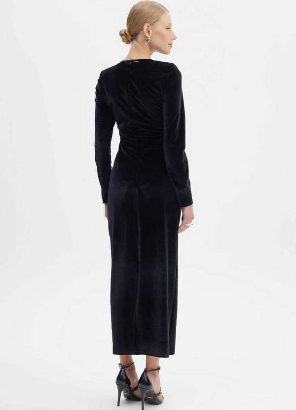 Lança Perfume - Vestido Super Midi com Cut Off A0003