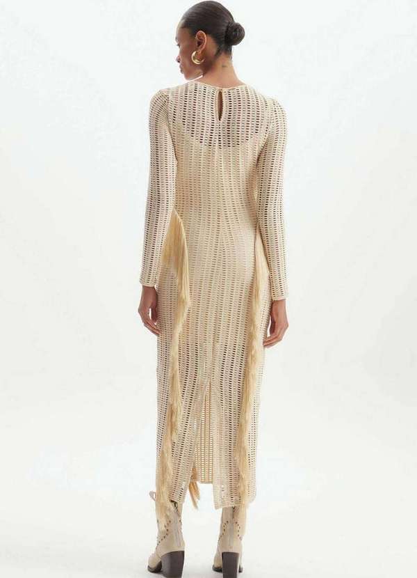 Lança Perfume - Vestido Super Midi com Fenda 00634