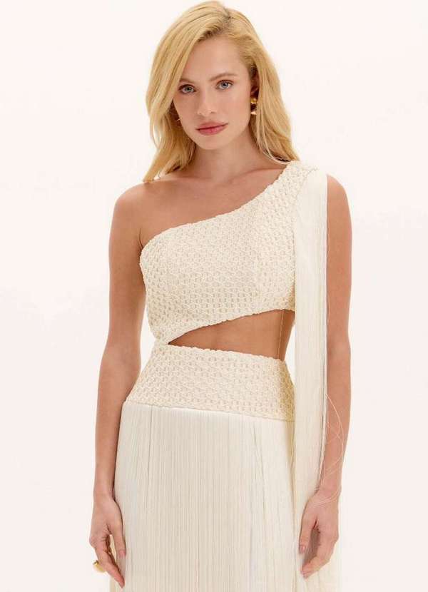 Lança Perfume - Vestido Super Midi com Franjas A0001 2