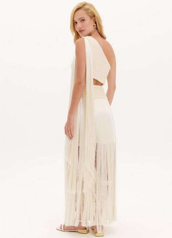 Lança Perfume - Vestido Super Midi com Franjas A0001 3