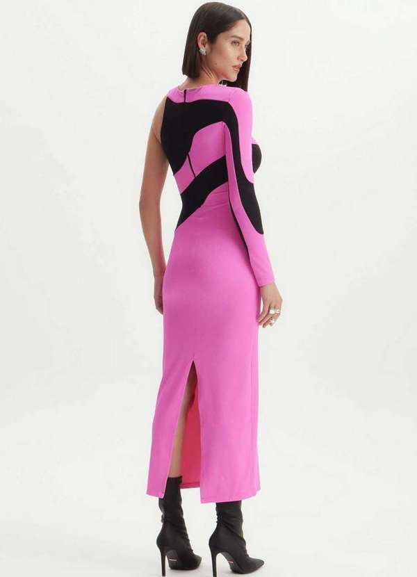 Lança Perfume - Vestido Super Midi com Recortes 00636 2