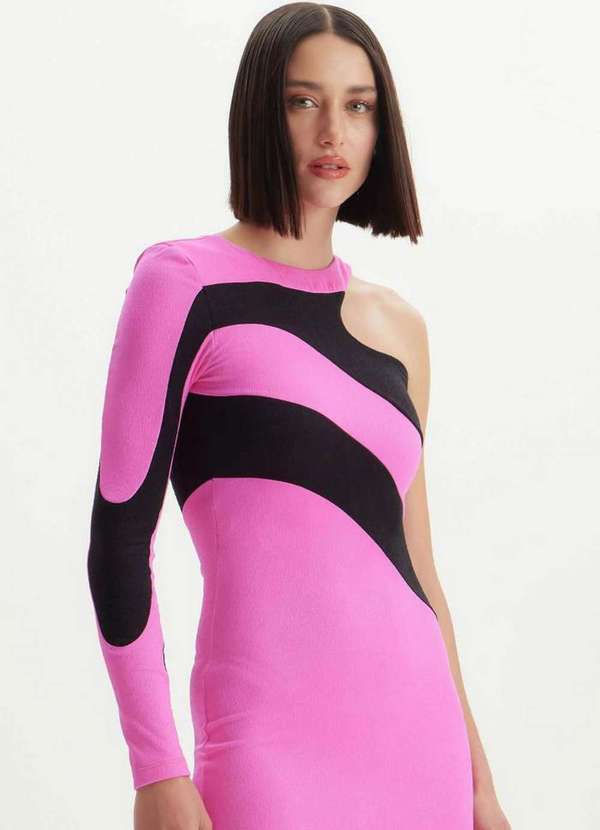 Lança Perfume - Vestido Super Midi com Recortes 00636 3