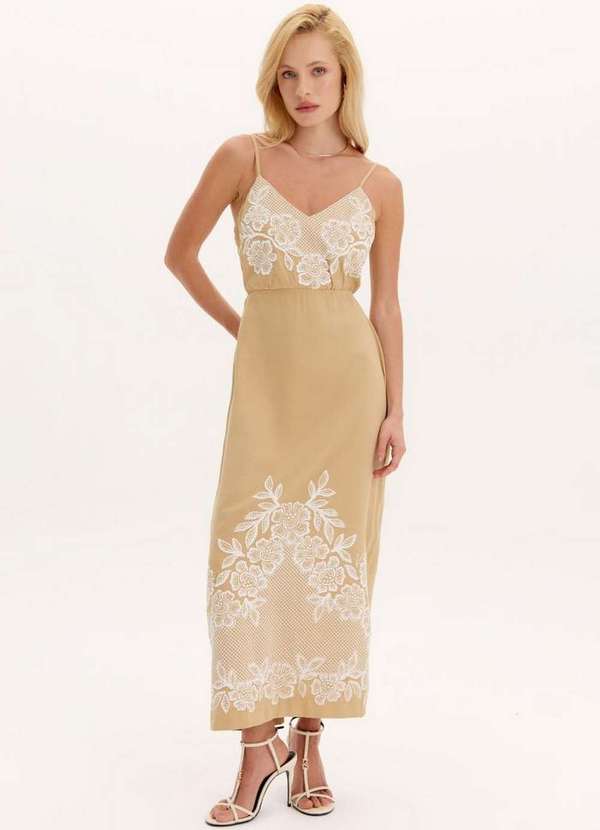 Lança Perfume - Vestido Super Midi Flores A1702