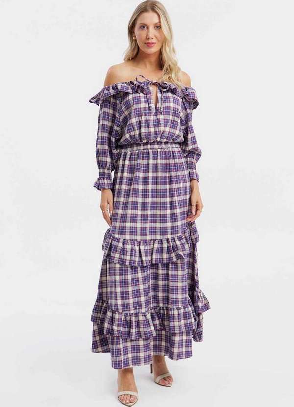 Lança Perfume - Vestido Super Midi Ombro a Ombro 01035